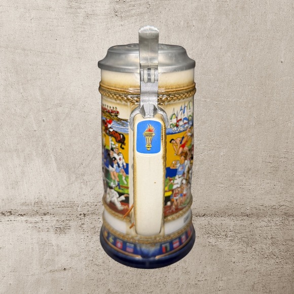 Vintage 1988 Budweiser Summer Olympics Seoul XXIV Beer Mug Stein Collectible - Picture 5 of 7